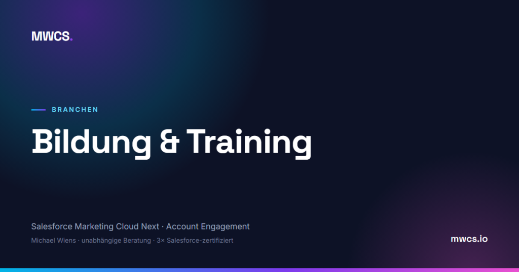 Bildung & Training — MWCS
